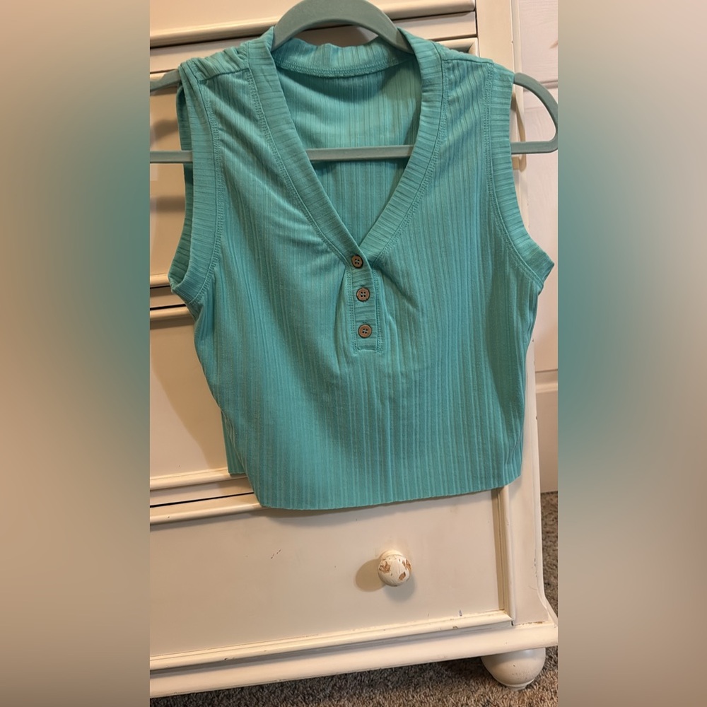 Chic High Waist Aqua Shorts